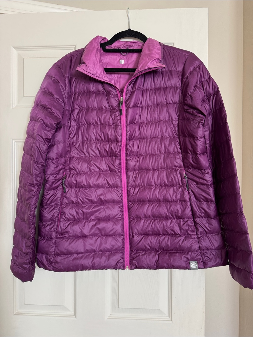REI Women's Quilted Down Puffer Jacket in Magenta